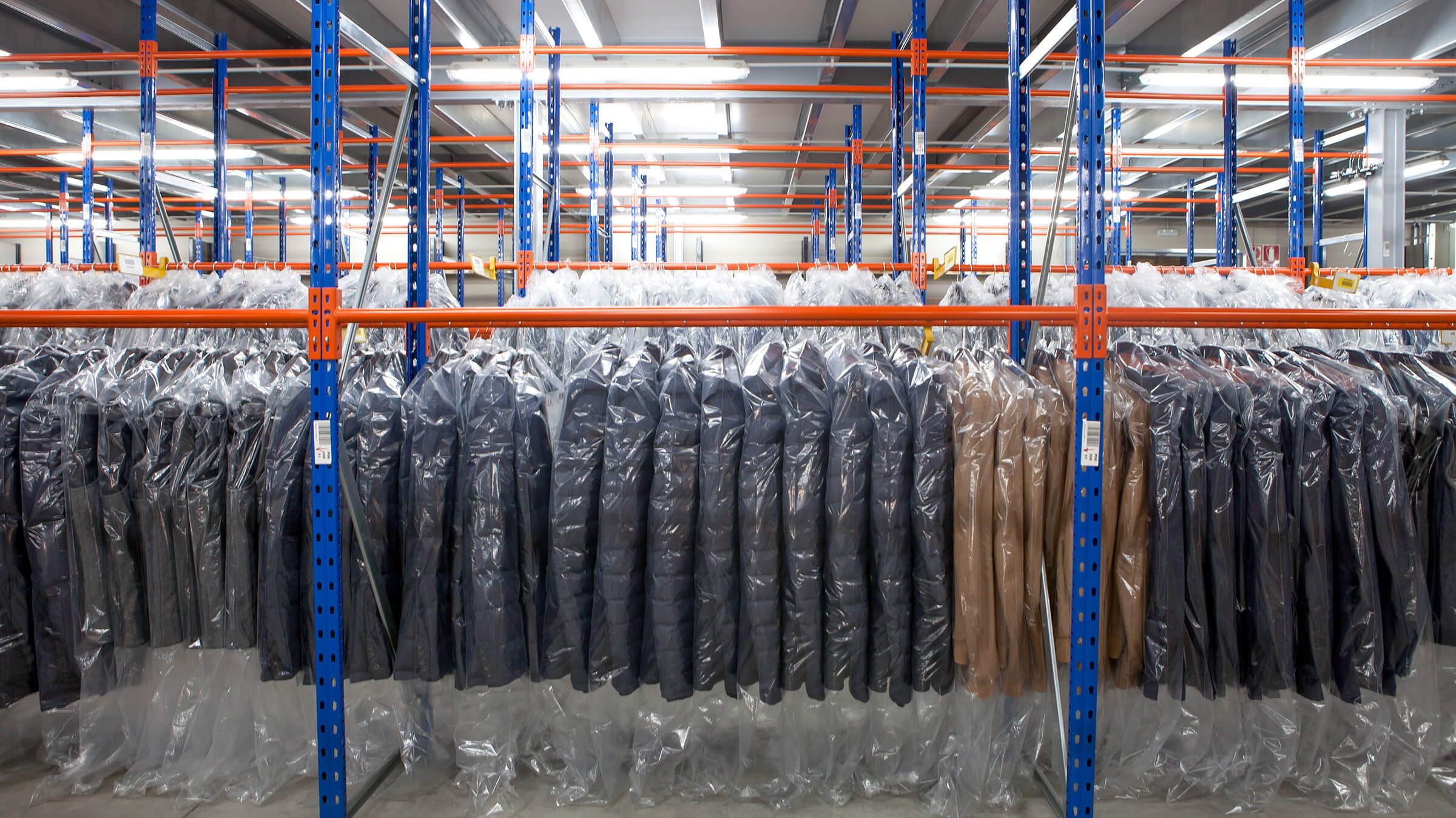 Warehouse racks for clothing and garments AR Racking Inc