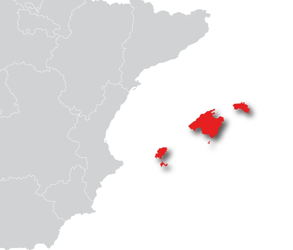 mapa baleares