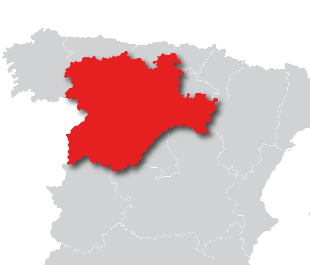 mapa castilla leon
