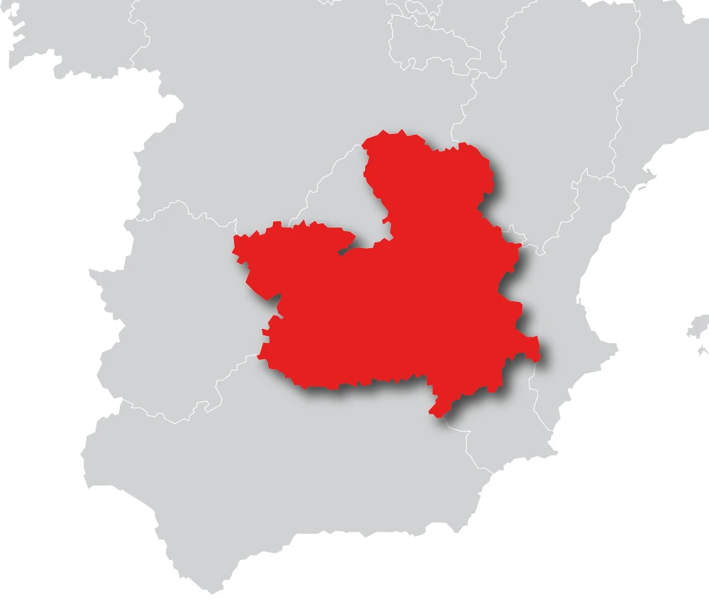mapa castilla mancha