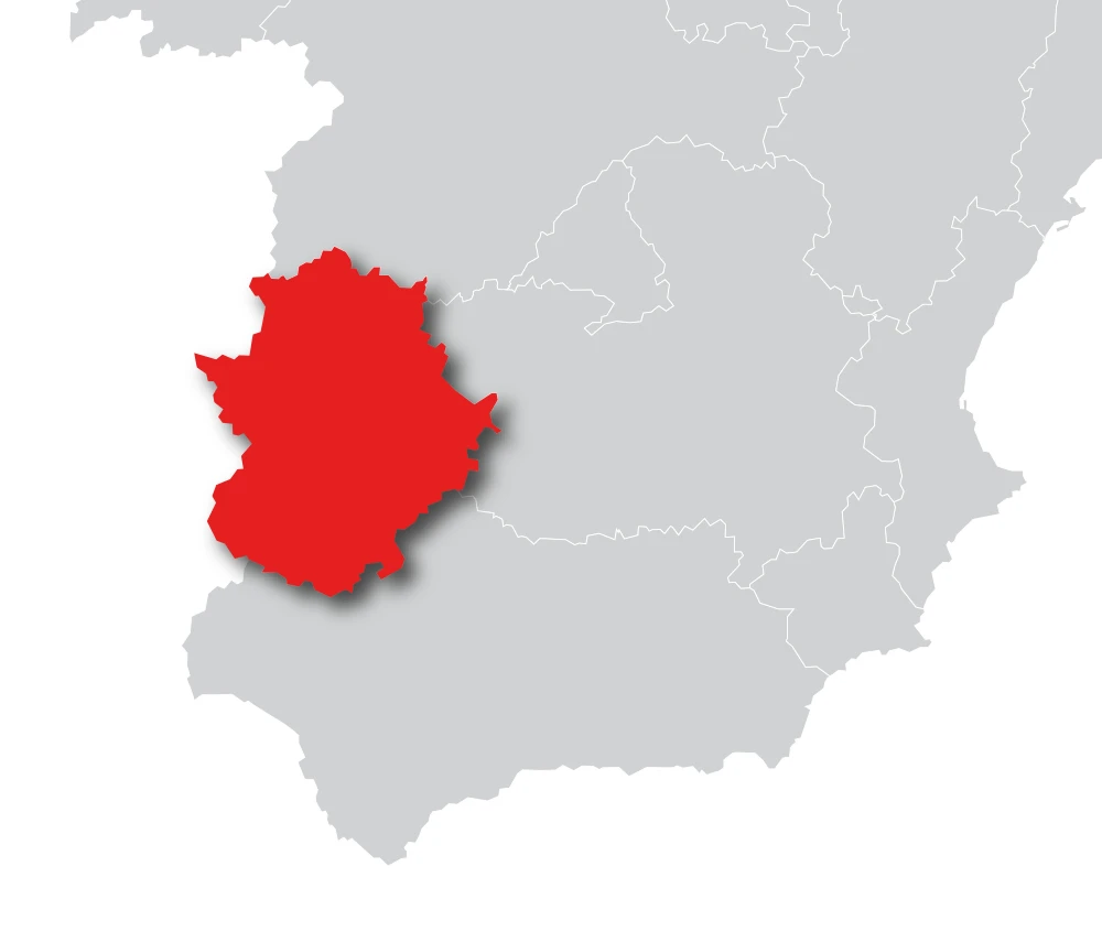 mapa extremadura